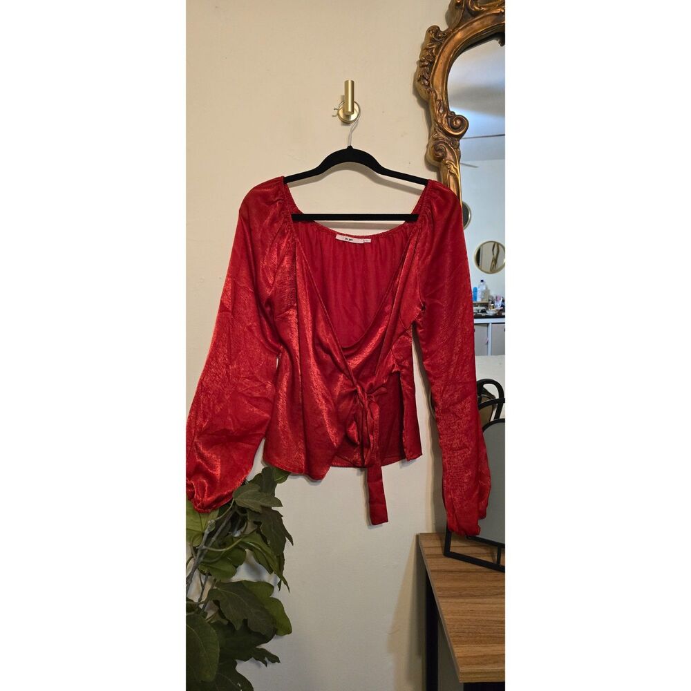 Red Mi Ami Wrap Long Sleeve | Size L